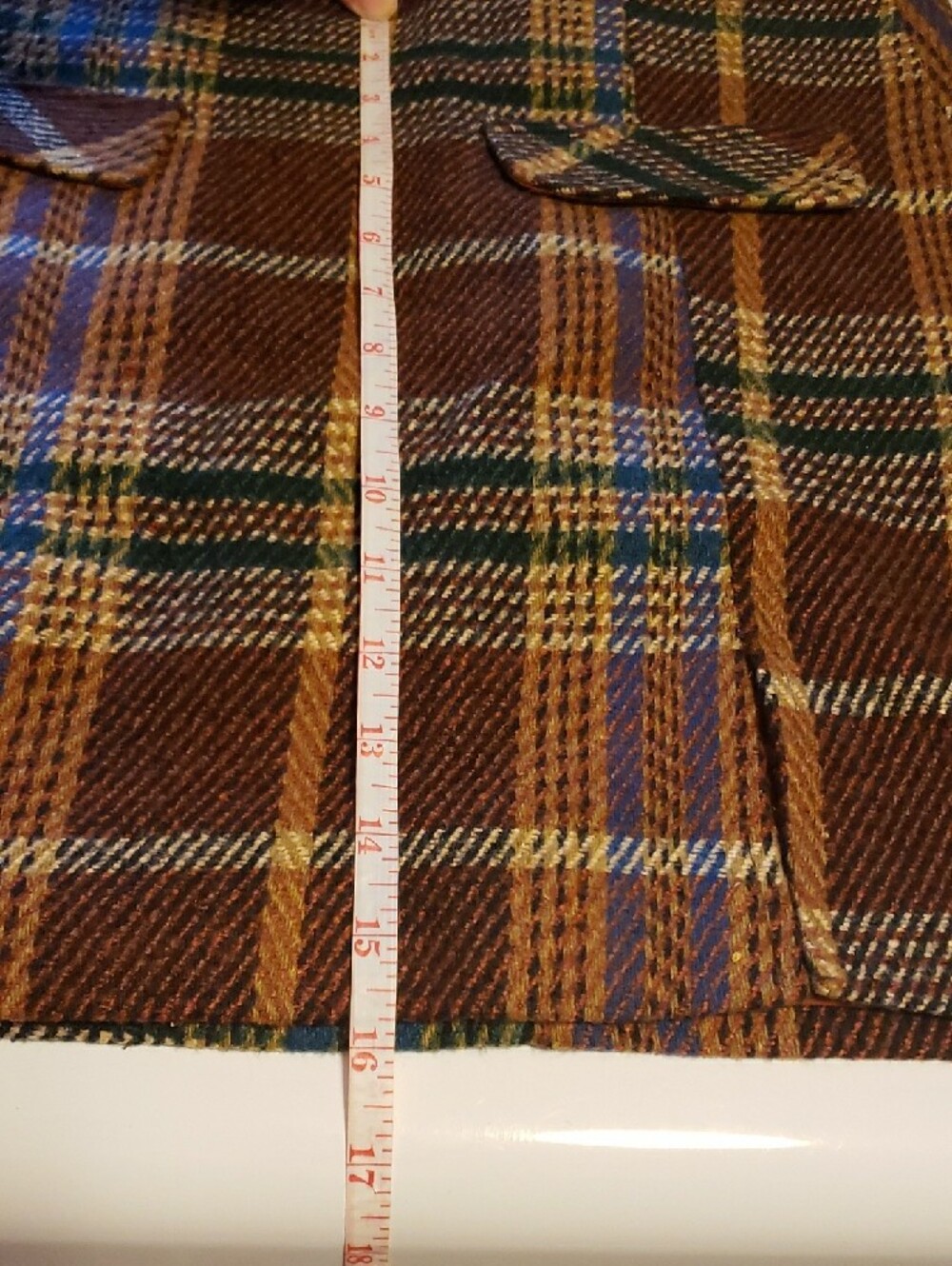 Cider Brown Multicolor Plaid Cropped Blazer And Mini Skirt - Picture 12 of 12